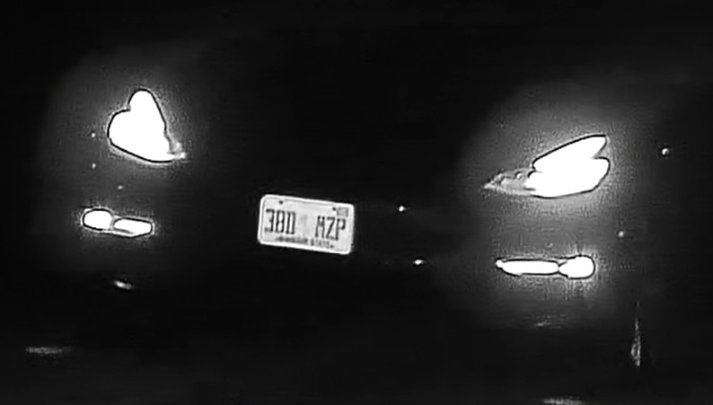 night LPR camera front plate-zoom