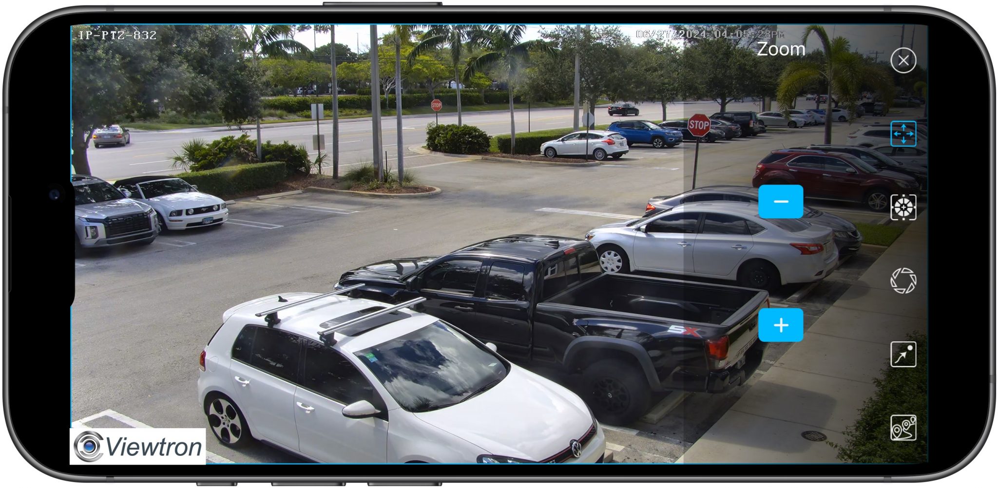 mobile app ptz camera controls